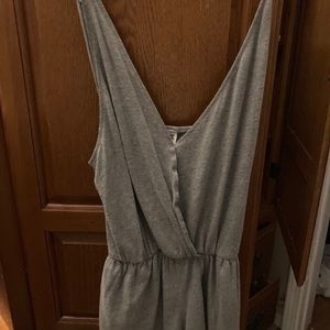 Pink Romper in grey small very cute & comfy